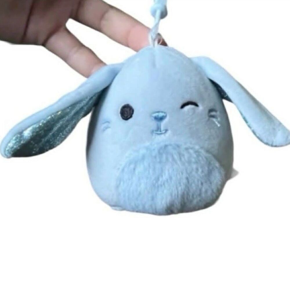Bastian The Blue Bunny Squishmallow Clip